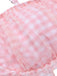 [Pre-Sale] Pink 1940s Spaghetti Strap Mesh Plaids Swimsuit