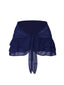 Blue 1960s Solid Chiffon Skirt Cover-Up