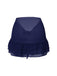 [US Warehouse] Red 1960s Solid Chiffon Skirt Cover-Up