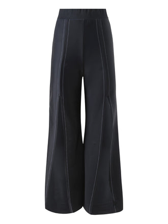 Black 1940s Gothic Straps Pants