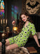[Pre-Sale] Green 1970s Halloween Eyeball Lapel Pajama Set