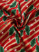 [Pre-Sale] Red 1950s Holly & Candy Cane Stripes Feather Pajama Set