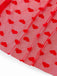 Red 1930s Heart Mesh Strap Nightdress