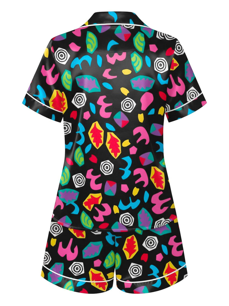 [Pre-Sale] Multicolor 1980s Lapel Stranger Things Eleven Pajama Set