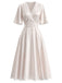 [Pre-Sale] Cream Color 1950s Floral Lace Nightgown 3