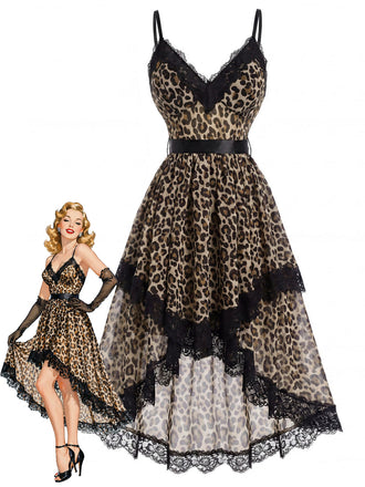 [Pre-Sale] Black 1930s Lace V Neck Nightgown