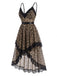 [Pre-Sale] Black 1930s Lace V Neck Nightgown 3