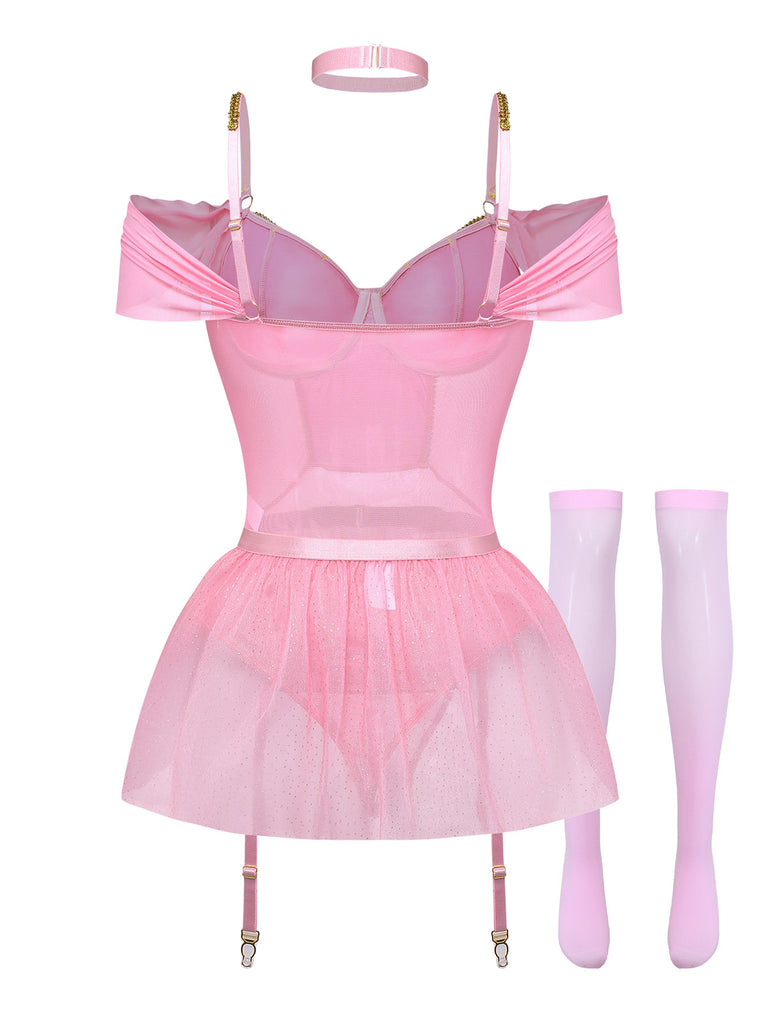 Pink 1960s Vintage Two Piece Set 2