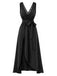 [Pre-Sale] Black 1940s Lace Belted Satin Nightgown 2