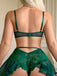 Black 1960s Floral Lace Nightgown With Garter Straps