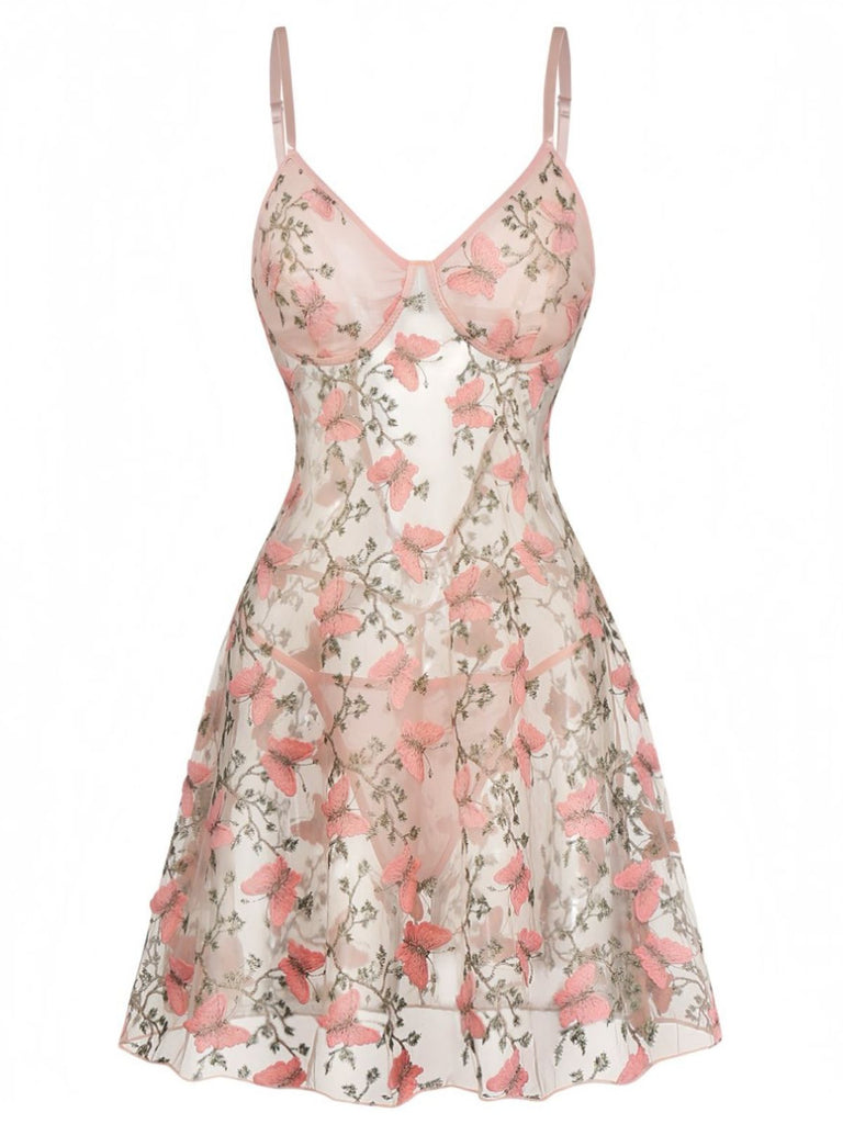 Pink 1940s Vintage Nightgown