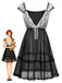 Black 1970s Vintage Nightgown