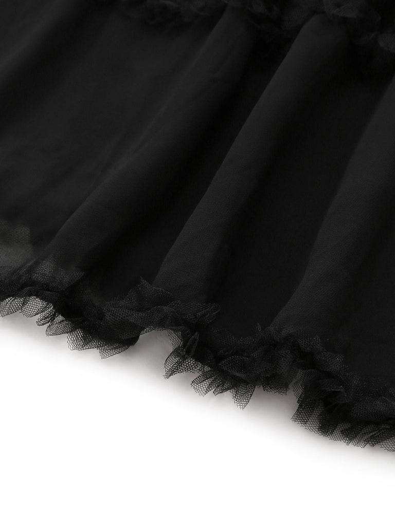 Black 1970s Vintage Nightgown 5