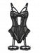 1950s Lace Cutout Garter Bodysuit Lingerie Set
