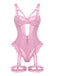 1950s Lace Cutout Garter Bodysuit Lingerie Set
