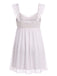 1950s Ruffled Mesh Bow Babydoll Nightgown
