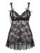 Black 1950s Lace Halter Nightgown 3
