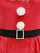 Red 1960s Christmas Velvet Nightgown 4