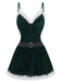 Velvet Christmas Print Long Sleeve Nightgown 4