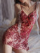 1950s Floral Mesh Velvet Nightgown 8