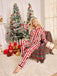 红绿拼色 1950s Christmas Long Sleeve Nightgown 7