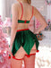 Green 1960s Christmas Nightgown 8