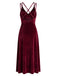 Velvet Padded Cup Spaghetti Strap Nightgown 3