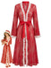 Black 1960s Christmas Lace Nightgown 3