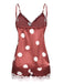 1950s Polka Dot Lace Camisole Sleepwear