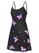 Black 1950s Butterfly Suspender Sleepwear