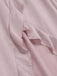 Pink 1960s Solid Satin Ruffled Tulip Nightdress