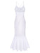 [Pre-Sale] White 1930s Satin Suspender Mermaid Nightgown