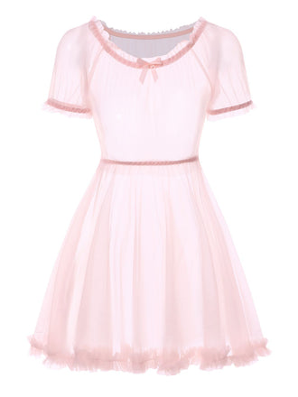 1960s Puff Mesh Tutu Pajama Set