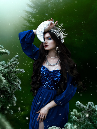 Royal Blue 1920s Sequined Sweetheart Neck Maxi Dress