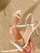 Satin Strappy High Heel Sandals - vintage fashion, retro style, classic elegance for vintage lovers