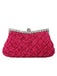 Satin Woven Diamond Evening Bag - vintage fashion, retro style
