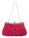 Satin Woven Diamond Evening Bag - vintage fashion, retro style