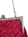 Satin Woven Diamond Evening Bag - vintage fashion, retro style