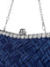 Satin Woven Diamond Evening Bag - vintage fashion, retro style