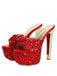 Sequin High Heel Chunky Heel Shoes 11