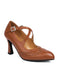 Vintage Crossed Straps Brogue Detail High Heel Shoes - vintage shoes, retro heels
