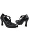 Vintage Crossed Straps Brogue Detail High Heel Shoes - vintage shoes, retro heels