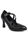 Vintage Crossed Straps Brogue Detail High Heel Shoes - vintage shoes, retro heels