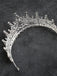 Silver 1970s Crown Rhinestone Headband 4