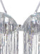 Silver 1970s Holographic Sequin Fringe Bikini Set - vintage fashion, retro style