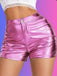 Silver 1970s Metallic Shiny Party Costume Shorts Set, vintage fashion, retro style - perfect for women who love vintage and retro fashion