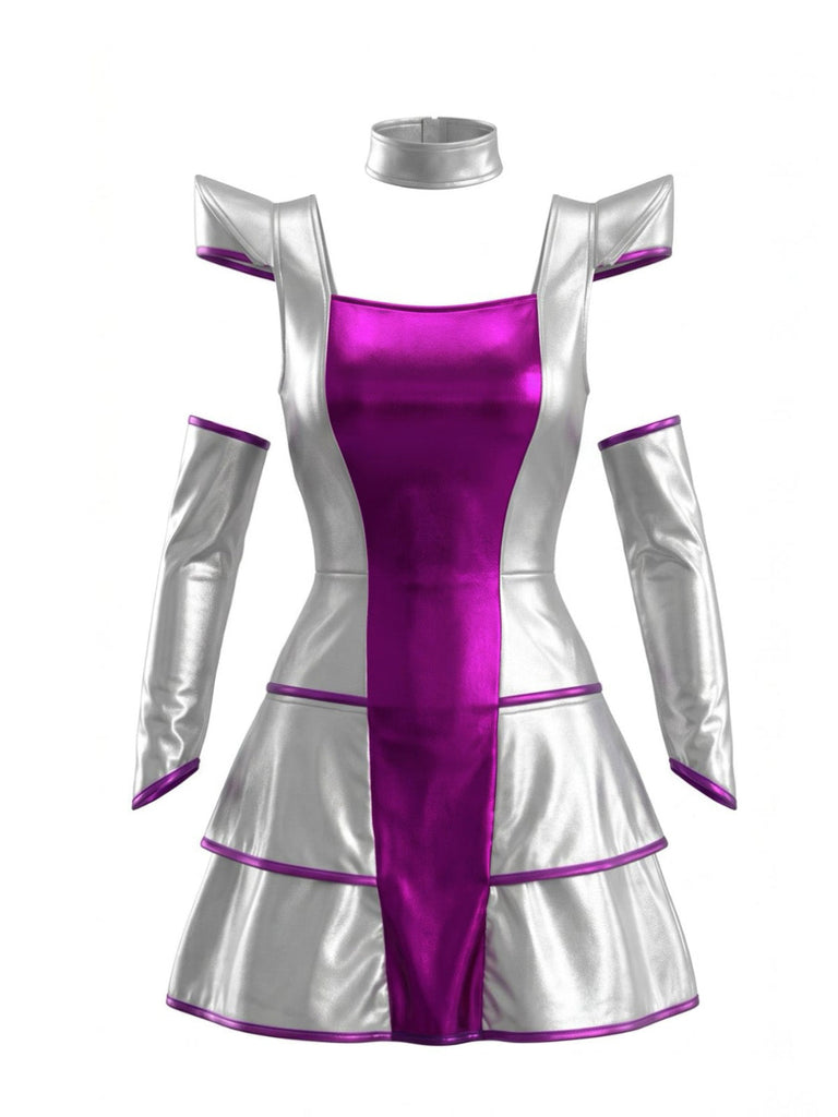 Silver 1960s Alien Astronaut Space Costume, vintage fashion, retro style - perfect for women who love vintage and retro fashion