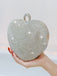 Silver Heart Rhinestone Party Tote Bag - vintage fashion, retro style