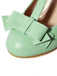 This Solid Leather Bowknot T-Strap Chunky Heels whispers vintage secrets to those who notice