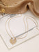 Split Heart Angel Pendant Couple Necklace Set - vintage fashion, retro style